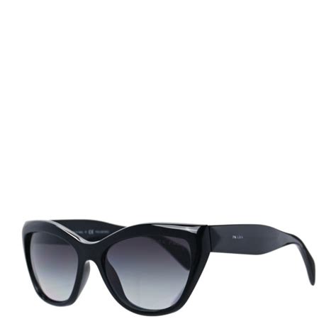 prada spr o2q|PRADA Acetate Poeme Sunglasses SPR 02Q Black.